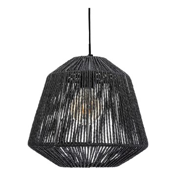 Atmosphera - Żyrandol na lince JILY 1xE27/40W/230V juta czarny