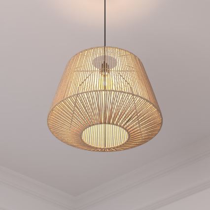 Atmosphera - Żyrandol na lince JILY 1xE27/40W/230V juta