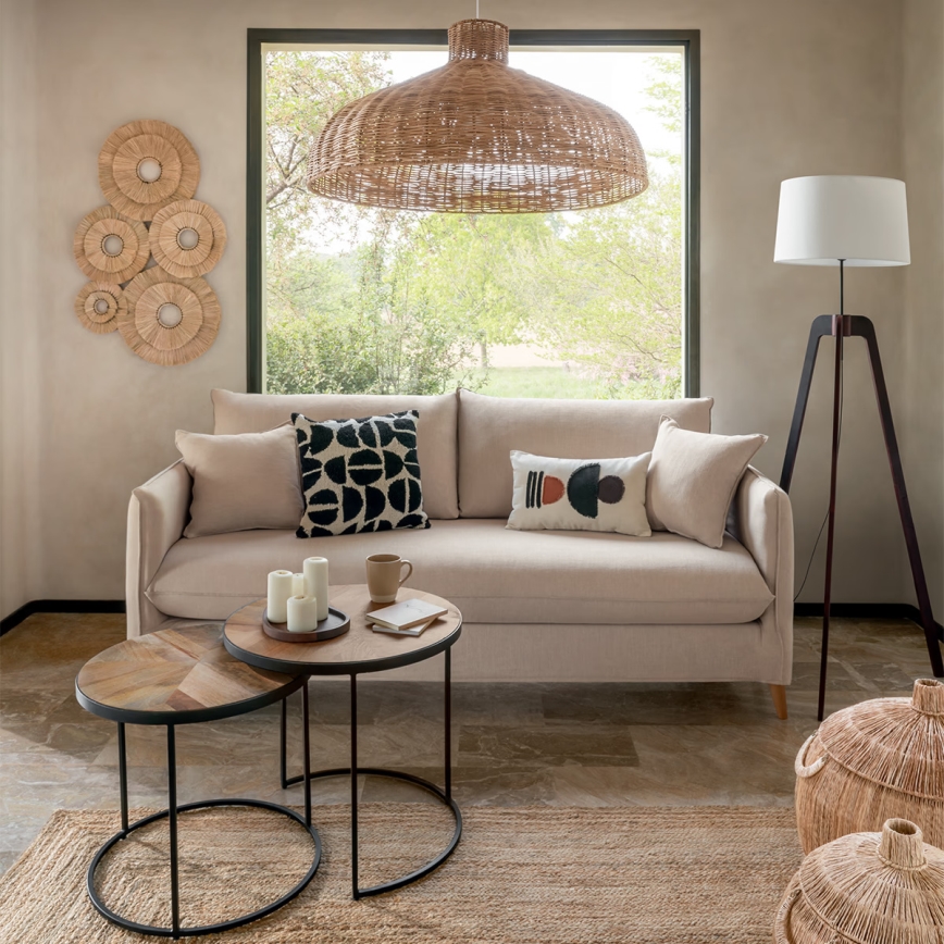 Atmosphera - Żyrandol na lince ORI 1xE27/40W/230V rattan