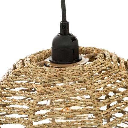 Atmosphera - Żyrandol na lince RANA 2xE27/40W/230V rattan