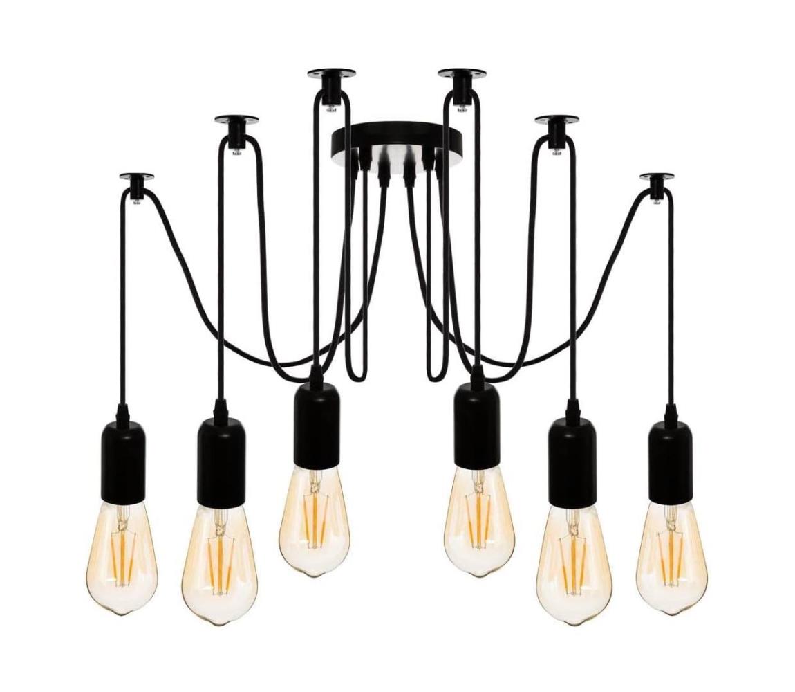 Atmosphera - Żyrandol na lince UDELL 6xE27/40W/230V pająk