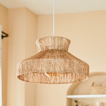 Atmosphera - Żyrandol na lince ZELIA 1xE27/40W/230V juta