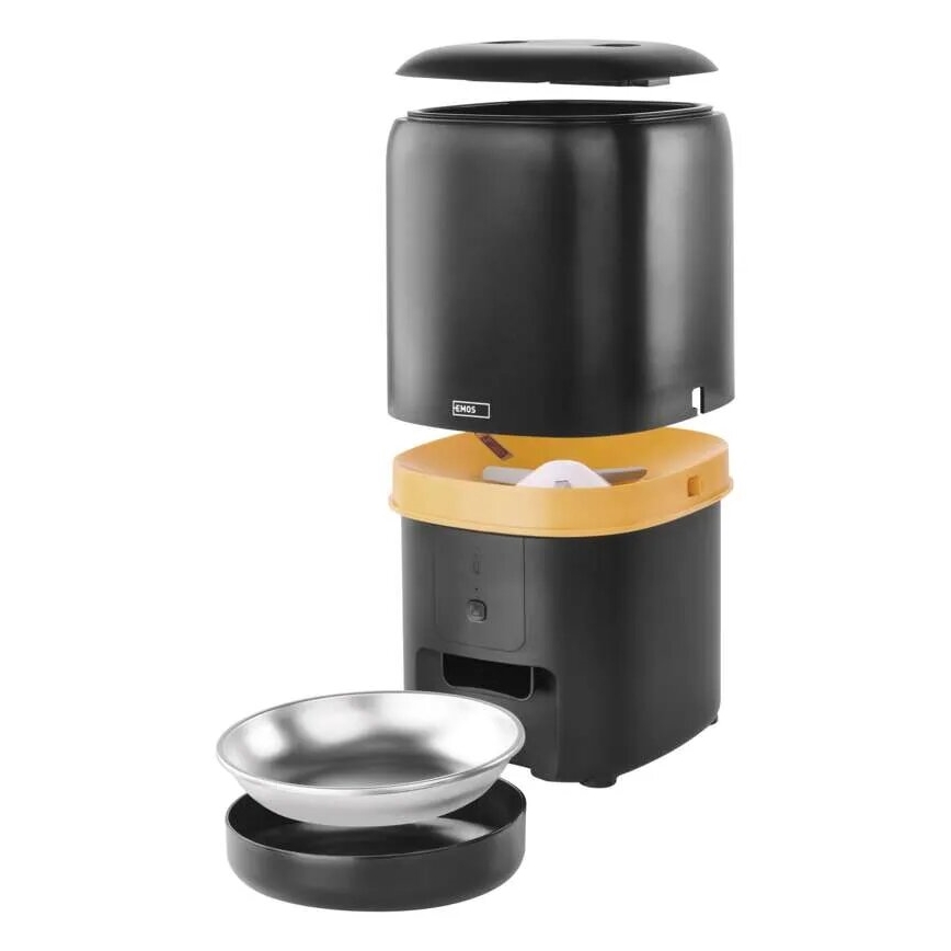 Automatyczny dozownik karmy 4 l/5V/3xD czarny Wi-Fi