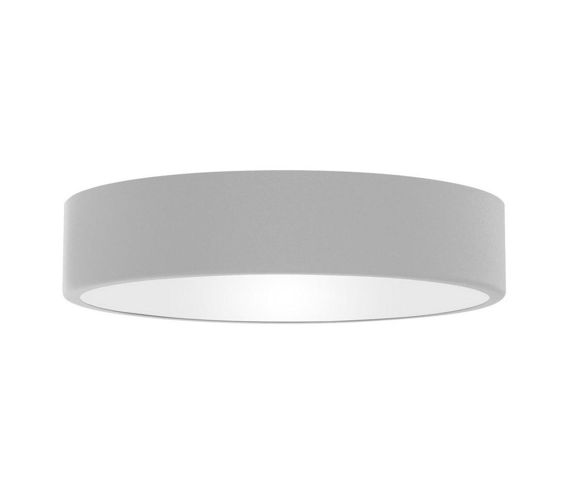 Łazienkowa lampa sufitowa z czujnikiem CLEO 3xE27/24W/230V o średnicy 40 cm szara IP54
