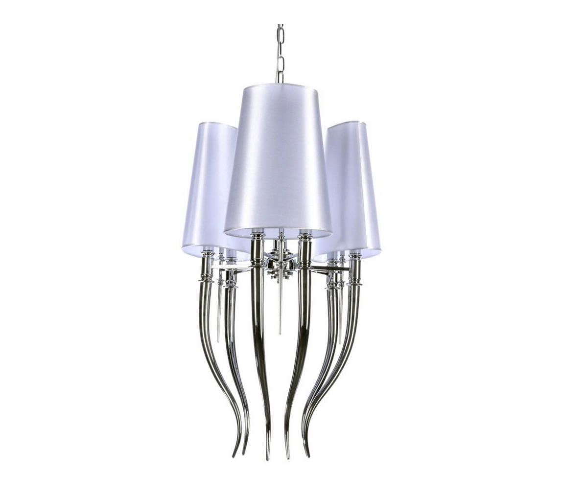 Azzardo AZ0028 - Żyrandol na lince DIABLO 6xE14/11W/230V biały