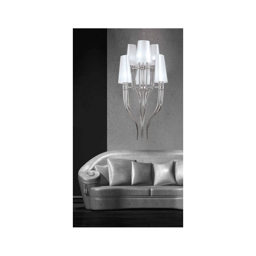 Azzardo AZ0173 - Żyrandol na lince DIABLO 12xE14/11W/230V biały