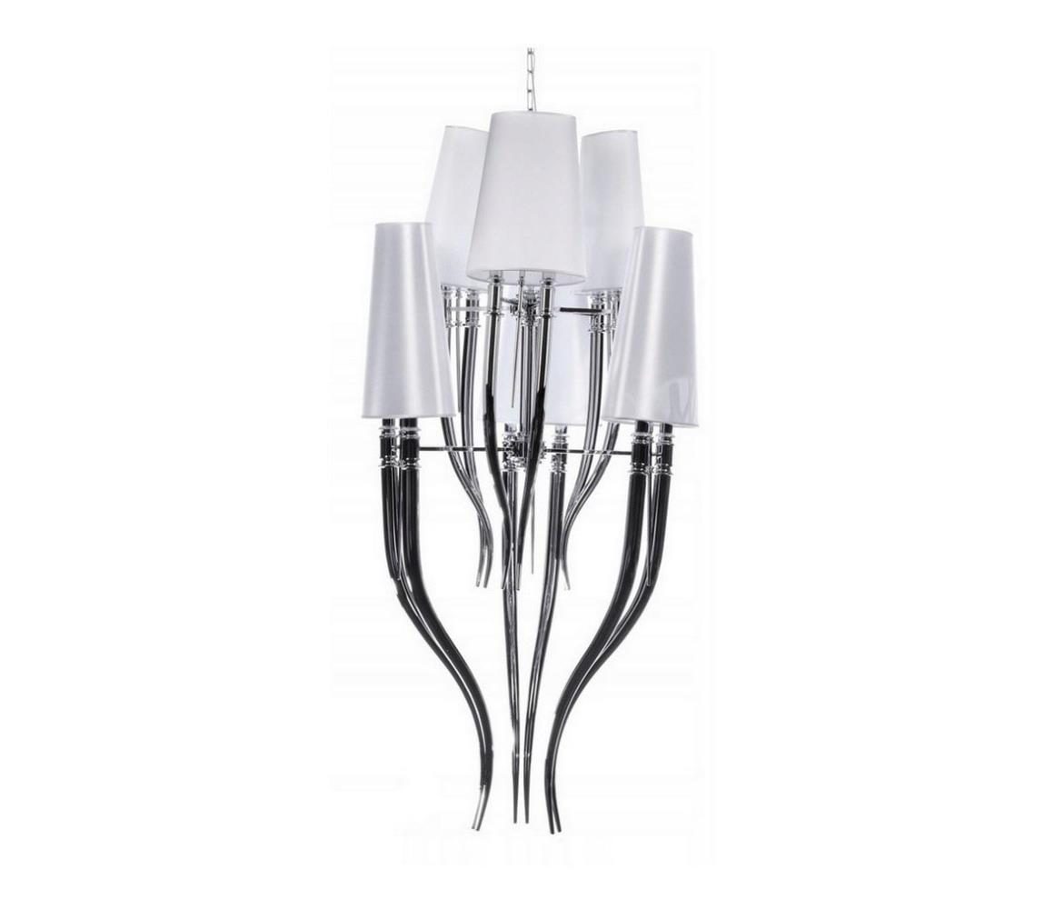 Azzardo AZ0173 - Żyrandol na lince DIABLO 12xE14/11W/230V biały
