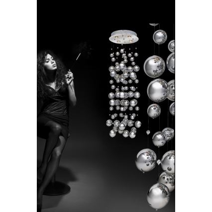 Azzardo AZ0270 - Żyrandol na lince RAIN 4xGU10/50W/230V