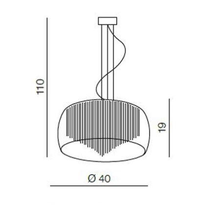 Azzardo AZ0999 - Plafon REGO 5xG9/40W/230V