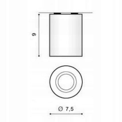 Azzardo AZ1054 - Plafon BORIS 1xGU10/50W/230V