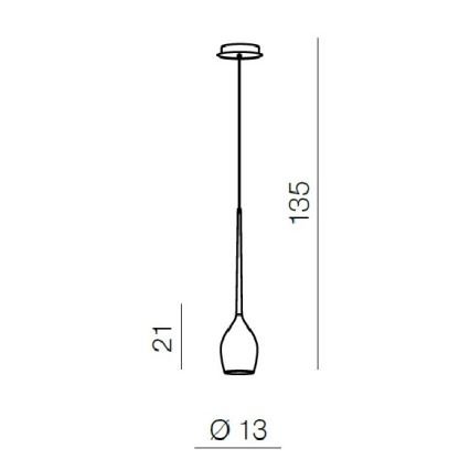 Azzardo AZ1220 - Żyrandol na lince IZZA 1xE14/40W/230V