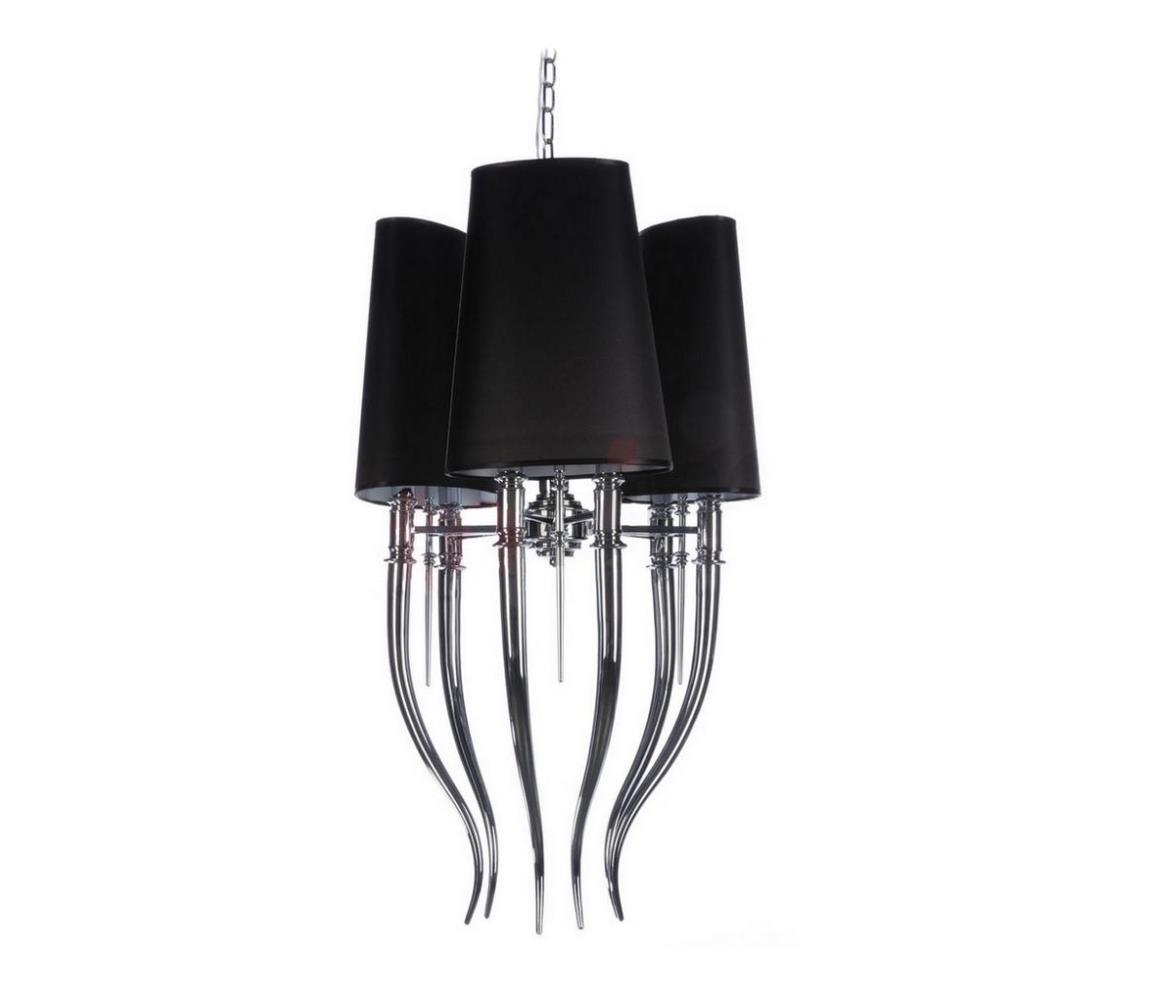 Azzardo AZ1345 - Żyrandol na lince DIABLO 6xE14/11W/230V czarny