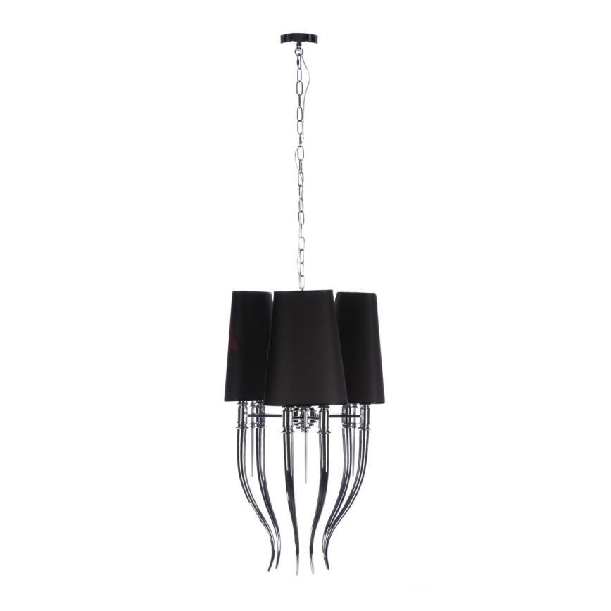 Azzardo AZ1345 - Żyrandol na lince DIABLO 6xE14/11W/230V czarny