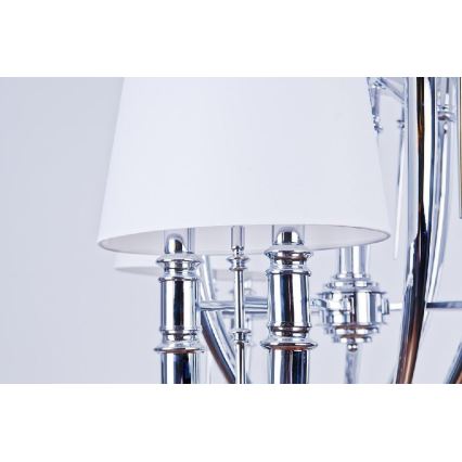 Azzardo AZ1389 - Żyrandol na lince DIABLO 12xE14/11W/230V biały