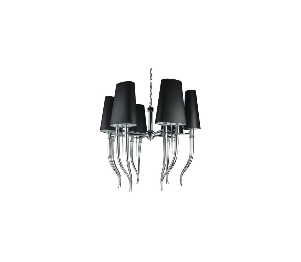 Azzardo AZ1390 - Żyrandol na lince DIABLO 12xE14/11W/230V czarny