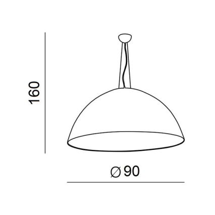 Azzardo AZ1402 - Żyrandol na lince MAGMA 4xE27/60W/230V