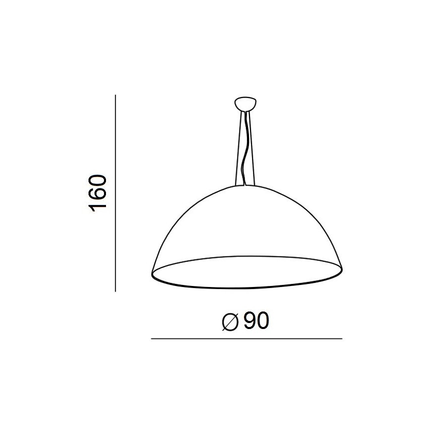 Azzardo AZ1402 - Żyrandol na lince MAGMA 4xE27/60W/230V