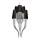 Azzardo AZ1417 - Żyrandol na lince DIABLO 12xE14/11W/230V czarny