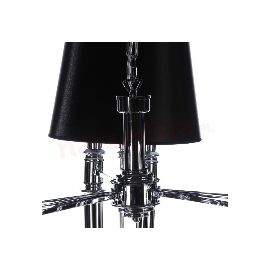 Azzardo AZ1417 - Żyrandol na lince DIABLO 12xE14/11W/230V czarny