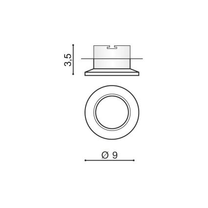 Azzardo AZ1482 - Oprawa wpuszczana ADAMO 1xGU10/50W/230V