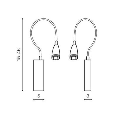 Azzardo AZ1548 - LED Łazienkowy kinkiet punktowy VERONICA 1xLED/3W/230V