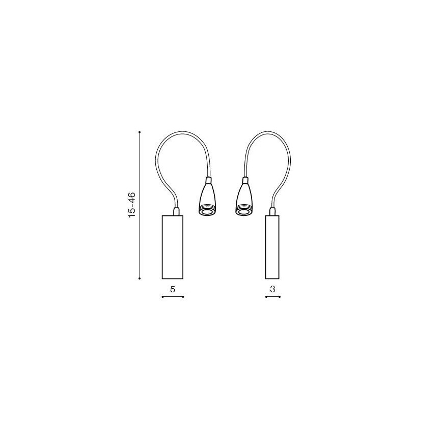 Azzardo AZ1548 - Kinkiet punktowy LED do łazienki VERONICA LED/3W/230V IP44