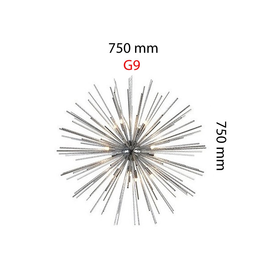 Azzardo AZ2119 - Designerski klosz do żyrandola G9 o średnicy 750 mm