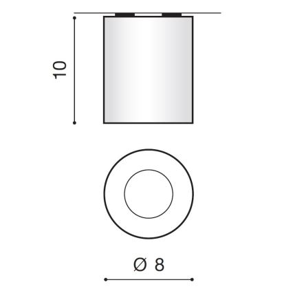 Azzardo AZ2558 - Plafon zewnętrzny ARO 1xGU10/50W/230V IP54