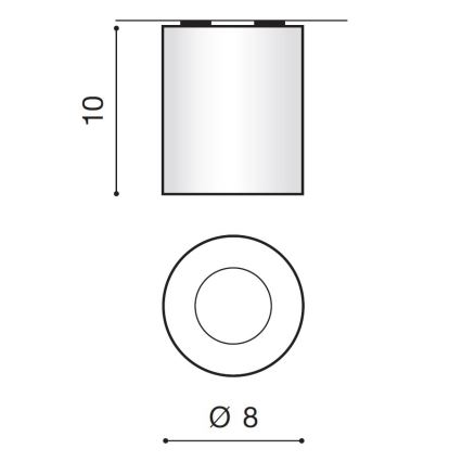 Azzardo AZ2559 - Plafon zewnętrzny ARO 1xGU10/50W/230V IP54