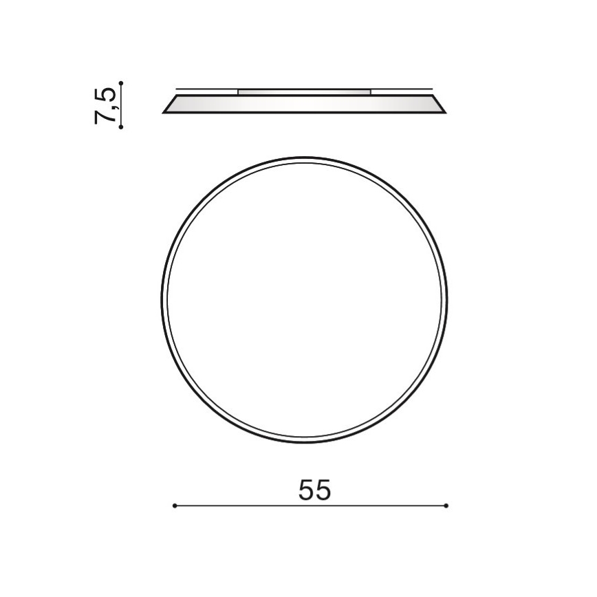 Azzardo AZ2739 - Oprawa sufitowa LED CORTONA LED/50W/230V 4000K