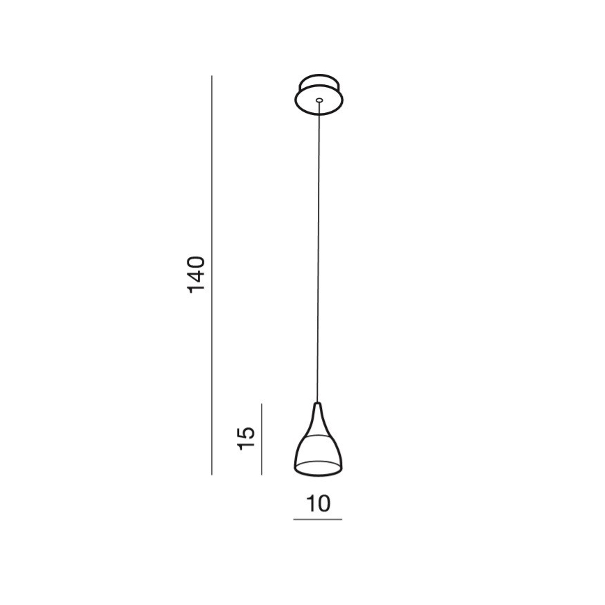 Azzardo AZ2847 - LED Żyrandol na lince DALMATIA 1xLED/5W/230V
