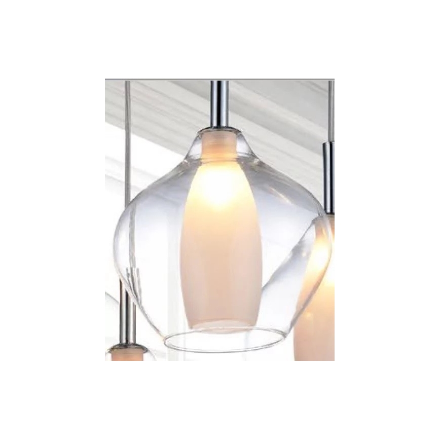 Azzardo AZ3074 - Żyrandol na lince AMBER 1xG9/40W/230V