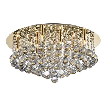 Azzardo AZ3084 - Lampa sufitowa kryształowa BOLLA 10xG9/40W/230V
