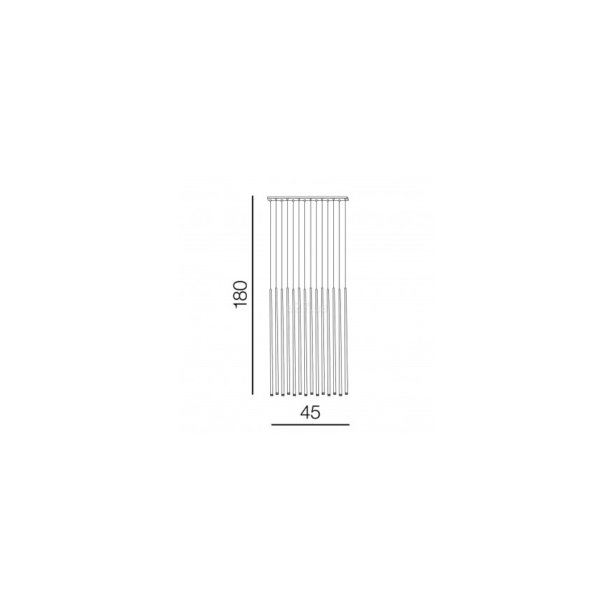 Azzardo AZ3424 - LED Żyrandol na lince LOUISE 14xLED/3W/230V