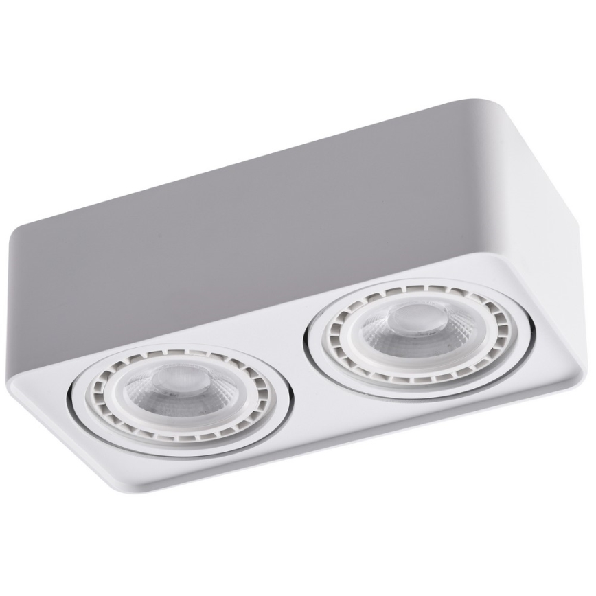 Azzardo AZ4132 - Oświetlenie punktowe PAOLA 2xGU10-ES111/16W/230V biały