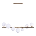 Azzardo AZ4409 - Lampa wisząca na linkach SYBILLA 7xG9/25W/230V złota