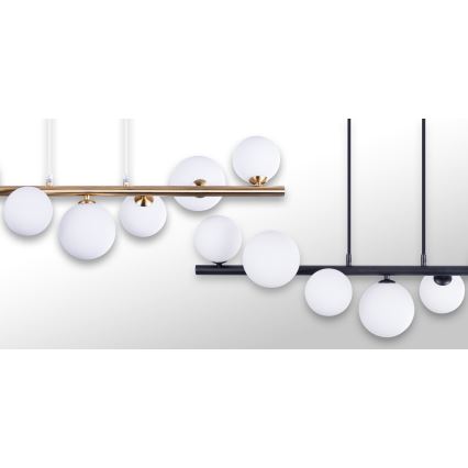 Azzardo AZ4409 - Lampa wisząca na linkach SYBILLA 7xG9/25W/230V złota