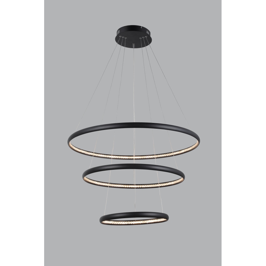 Azzardo AZ4428 - LED Żyrandol na lince BRIGHTON LED/55W/230V czarny