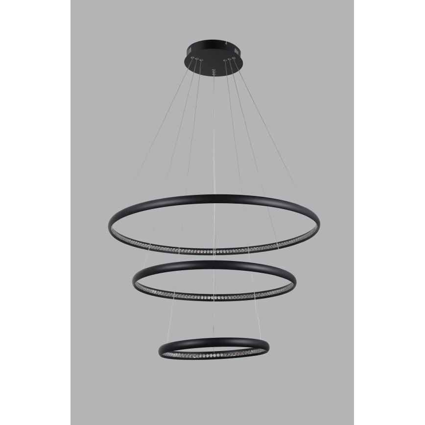 Azzardo AZ4428 - LED Żyrandol na lince BRIGHTON LED/55W/230V czarny