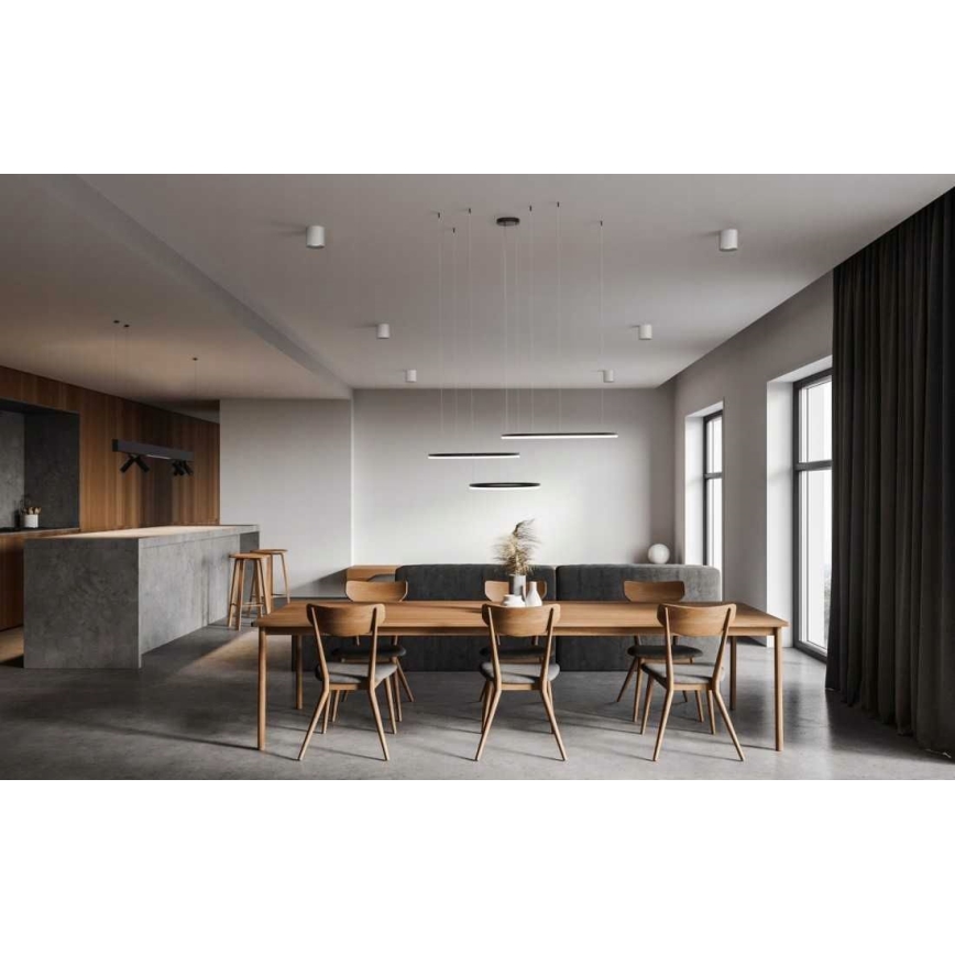 Azzardo AZ4707 - Żyrandol LED na lince HALO LED/130W/230V czarny