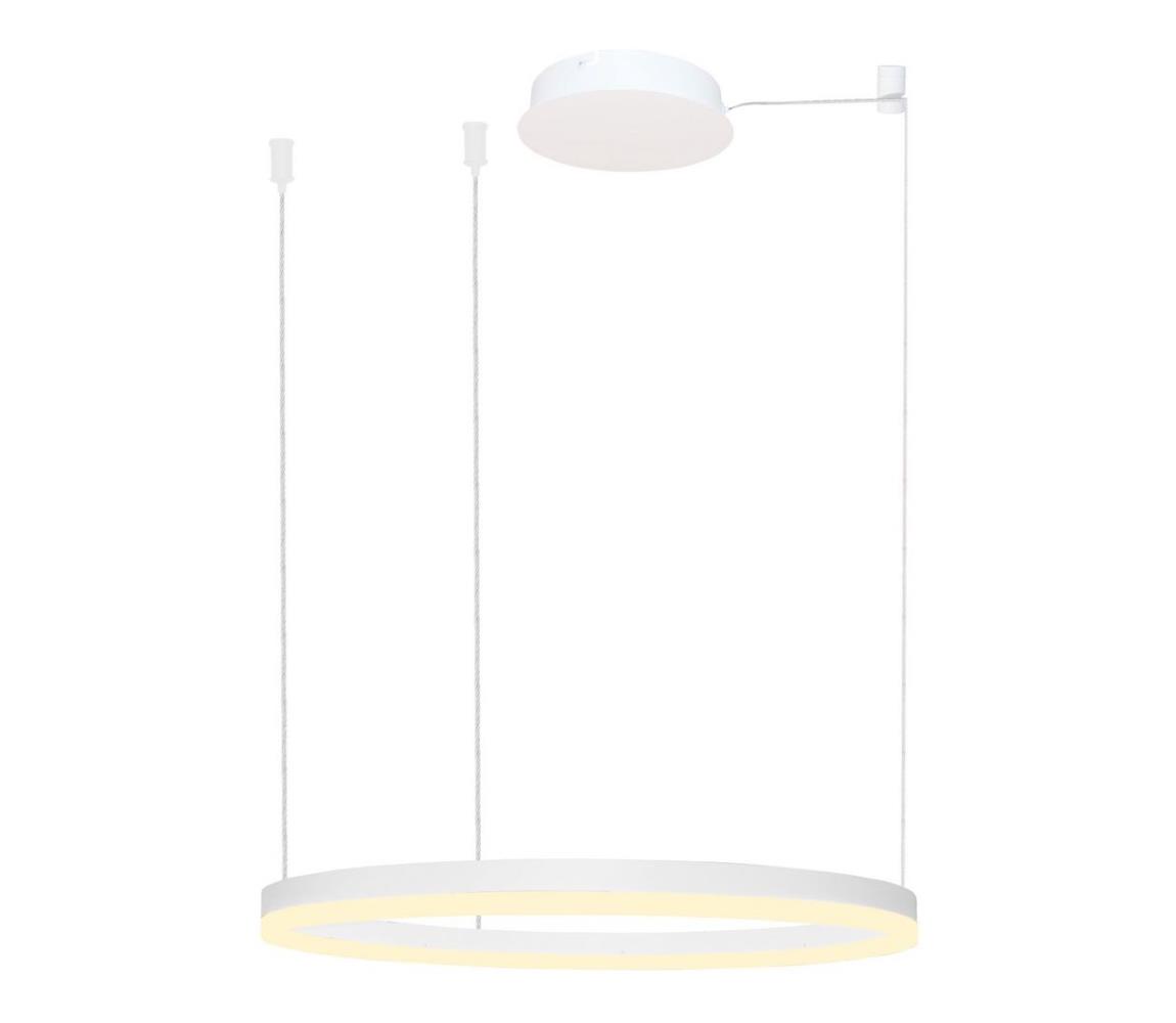 Azzardo AZ4959 - LED Żyrandol ściemnialny na lince HALO LED/56W/230V śr. 80 cm biały