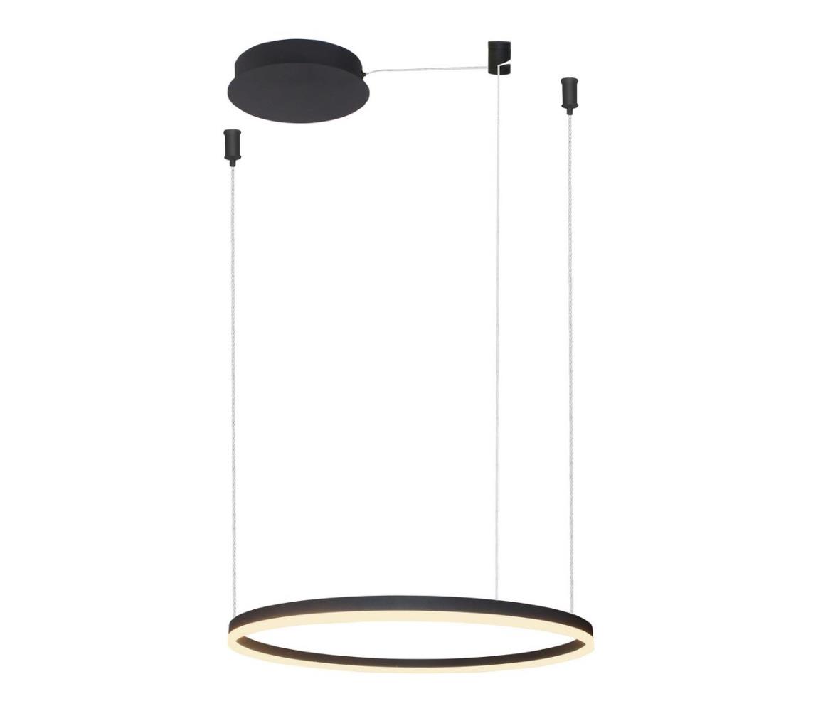 Azzardo AZ4968 -LED Żyrandol ściemnialny na lince HALO LED/47W/230V śr. 60 cm czarny