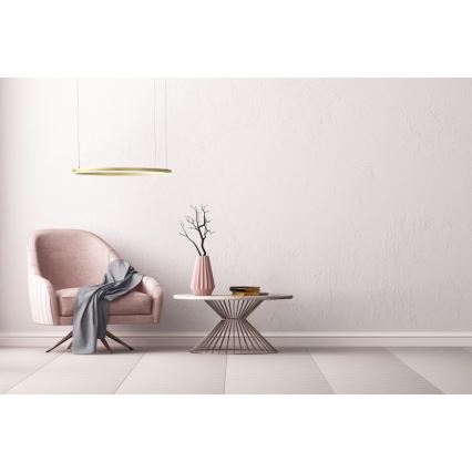 Azzardo AZ4970 -LED Żyrandol ściemnialny na lince HALO LED/46W/230V śr. 60 cm złoty