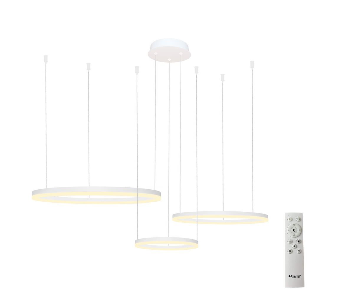 Azzardo AZ4971 - LED Ściemnialny żyrandol na lince HALO LED/120W/230V biały + pilot