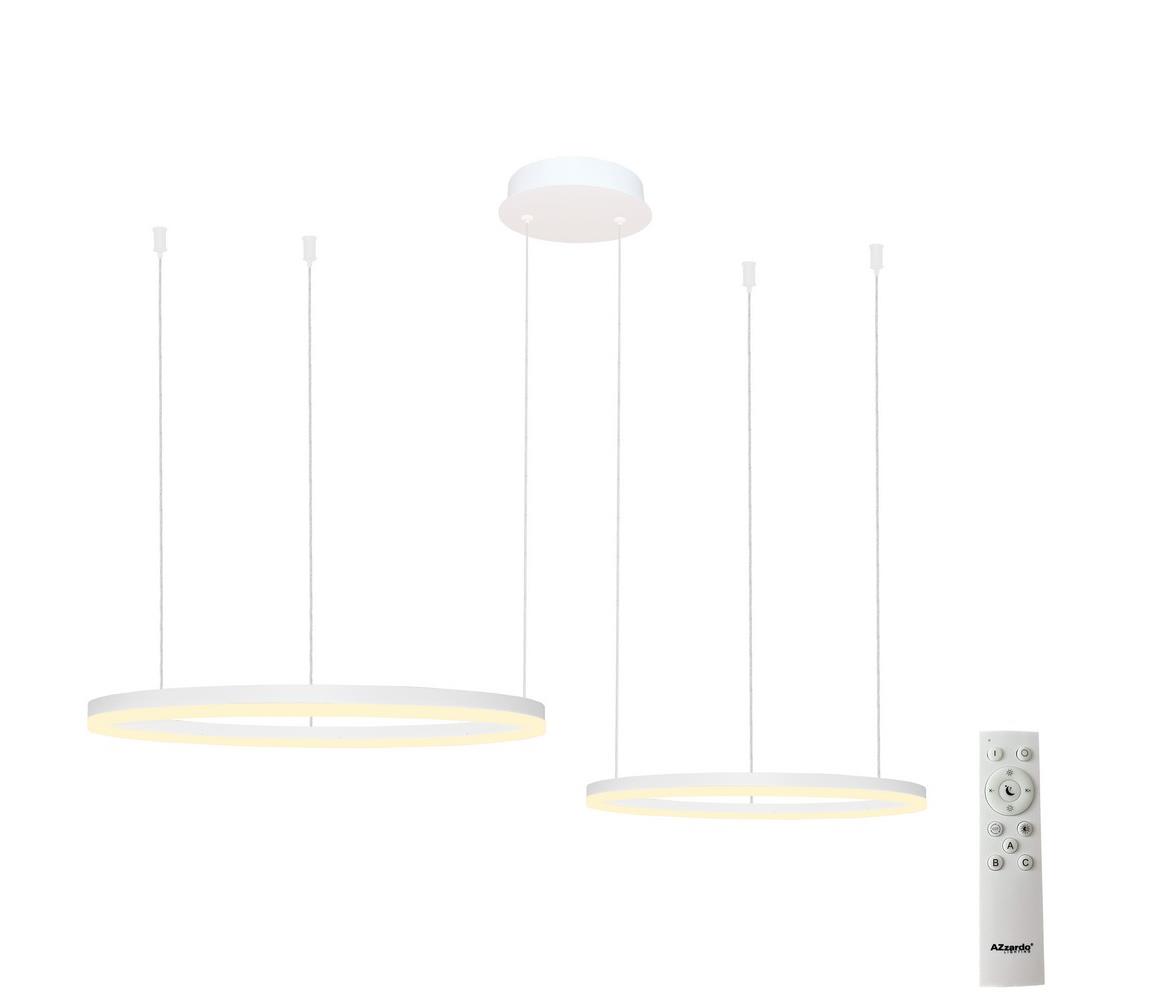 Azzardo AZ4977 - LED Ściemnialny żyrandol na lince HALO LED/90W/230V biały + pilot