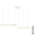 Azzardo AZ4977 - Regulowany żyrandol LED na linkach HALO LED/90W/230V biały + pilot do zdalnego sterowania