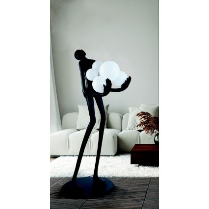 Azzardo AZ4985 - Lampa podłogowa ATLAS 6xE14/50W/230V 180 cm żywica