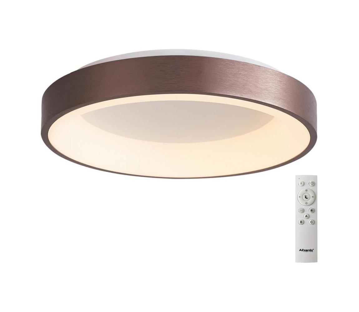 Azzardo AZ4990-LED Plafon ściemnialny SANTANA LED/50W/230V brązowy+pilot