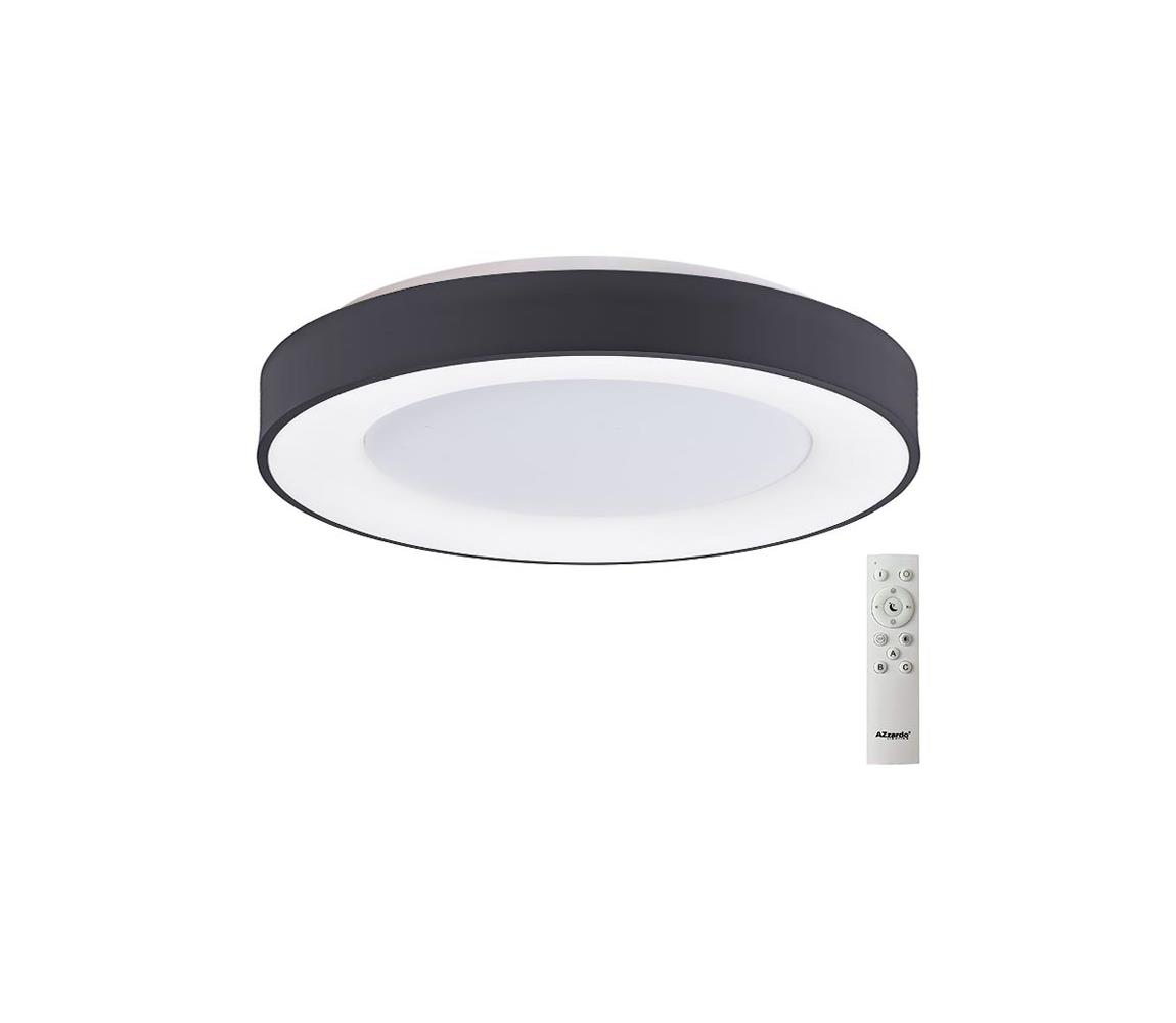 Azzardo AZ4991 - LED Plafon ściemnialny SANTANA LED/50W/230V czarny + pilot