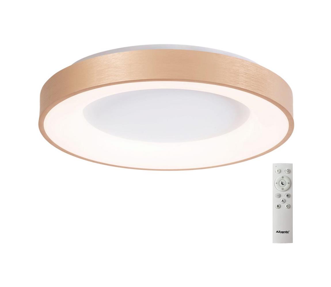 Azzardo AZ4992 -LED Plafon ściemnialny SANTANA LED/50W/230V złoty + pilot